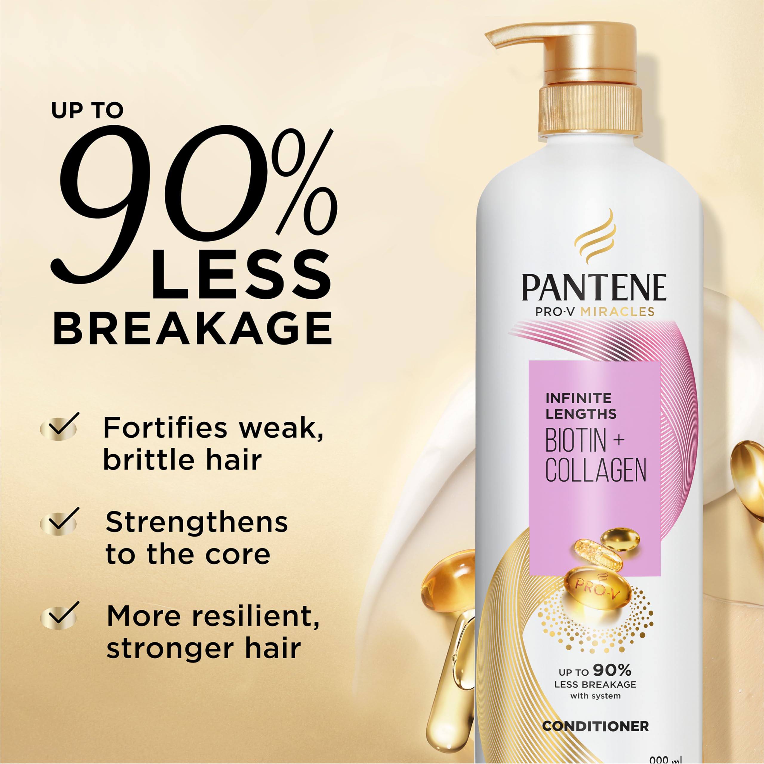 Pro-V Miracles Infinite Lengths Biotin + Collagen Sulfate-Free Shampoo 888mL 🍁 All In One Marketplace Canada