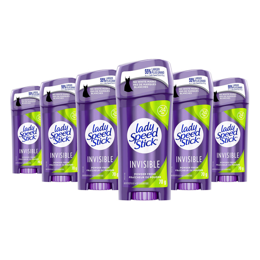 Lady Speed Stick Power Antiperspirant Deodorant for Women, Powder Fresh, 70g - 6 Pack 🍁 All In One Marketplace Canada
