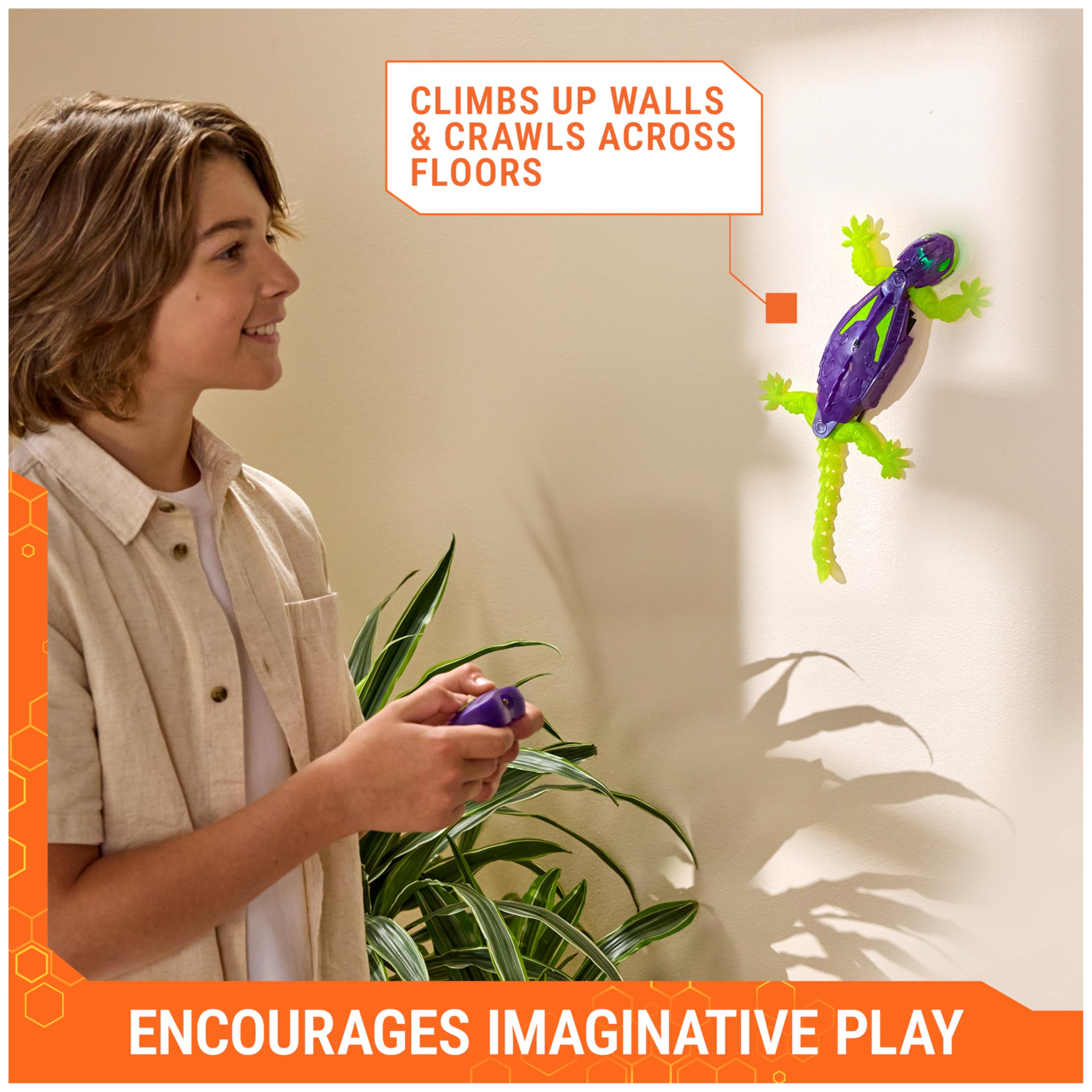 HEX Bots Glow-in-the-Dark Wall Crawler Gecko Remote Control Toy 🍁 All In One Marketplace Canada