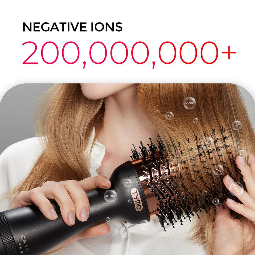 TYMO Hair Dryer Brush Blow Dryer Brush in One, 4 in 1 Ionic Hairdryer and Styler Volumizer with Oval Titanium Barrel, Hot Air Straightener for Smooth Frizz-Free Blowout, Gold 🍁 All In One Marketplace Canada