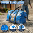 TAILI Extra Large Moving Bags, Heavy Duty Totes for Storage with Visible Window, U-Shaped Around Handles, Storage Contrainer Box for Space Saving, Blue, 4 Pack 🍁 All In One Marketplace Canada
