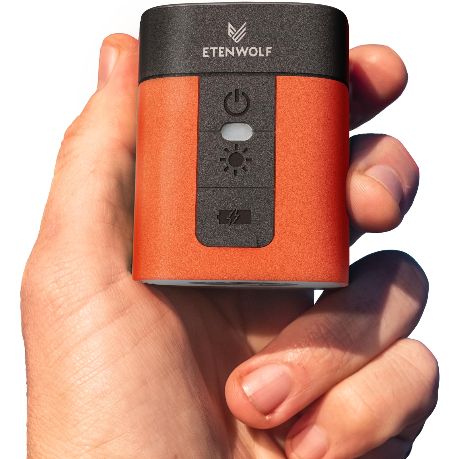ETENWOLF AIR 3 Air Pump for Inflatables with 2600 mAh Battery & Camping Light, Ultra-Fast and Mini Electric Air Pump, Inflate Deflate for Air Mattress, Pool Floats, Vacuum Storage Bags, Vivid Orange 🍁 All In One Marketplace Canada