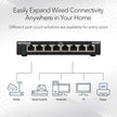 NETGEAR 8-Port Gigabit Ethernet Unmanaged Switch (GS308) Home Network Hub, Office Ethernet Splitter, Plug-and-Play, Desktop or Wall Mount, Black 🍁 All In One Marketplace Canada