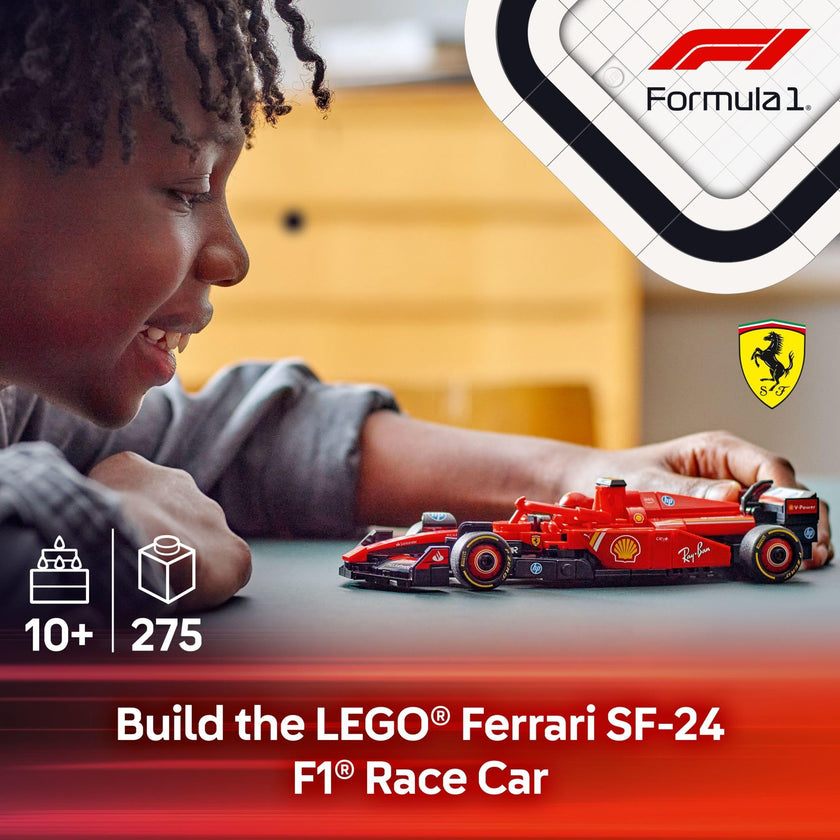 LEGO Speed Champions Ferrari SF-24 F1 Race Car Toys - Building Sets for Kids, Boys & Girls, Ages 10+ - Ferrari F1 Model Car Kits for Display or Play - Gift Ideas for Birthdays and Fans - 77242 🍁 All In One Marketplace Canada