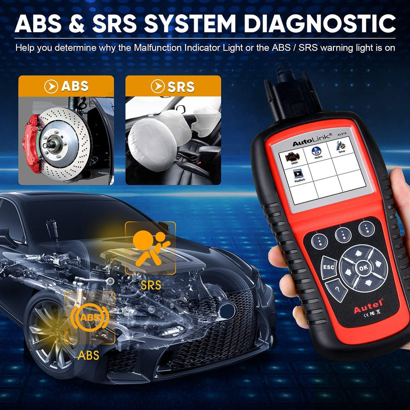 Autel AutoLink AL619 OBD2 Scanner, 2026 Newer ABS SRS Diagnostic Code Reader with10 OBDII Test Modes, Turn Off Check Engine Light, DTC Lookup, Live Data, Updated of MS319/ AL519/ ML519/ ML619 🍁 All In One Marketplace Canada