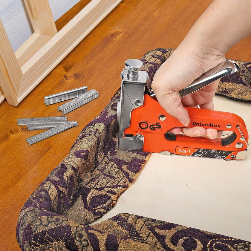 ValueMax Staple Gun Kit, 3-in-1 Stapler with 3000 Staples for Furniture, Wood, Cable, DIY, Craft, Canvas 🍁 All In One Marketplace Canada