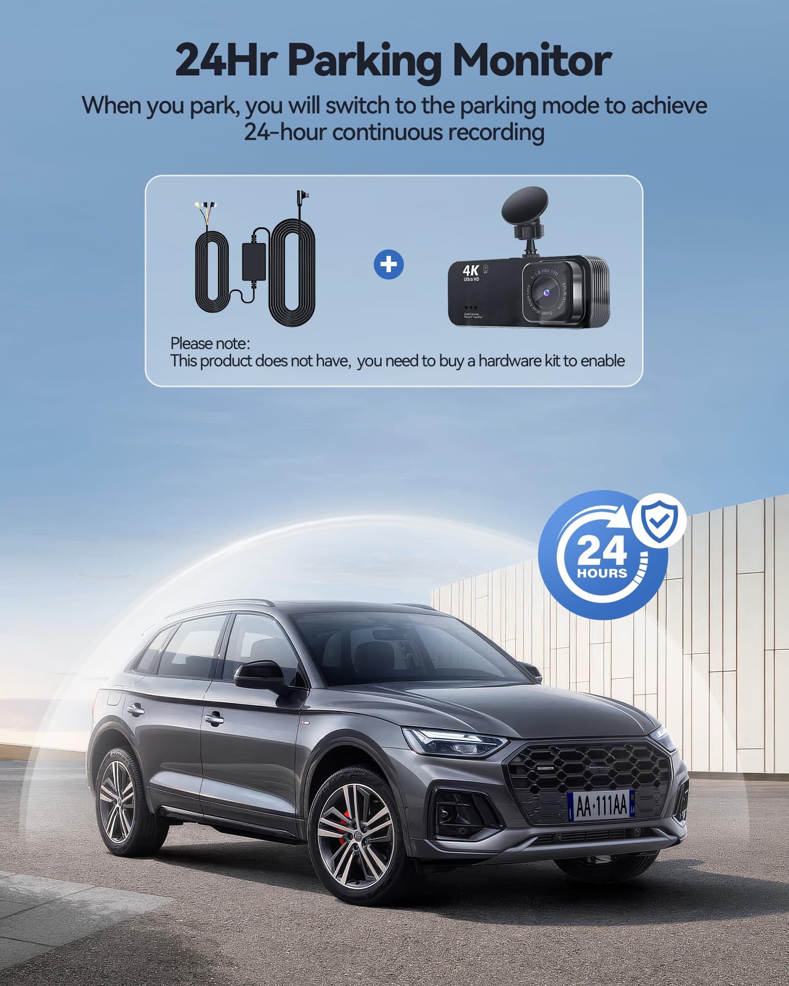 Dash Camera for Cars, 4K+1080P Dash Cam Front and Rear with 5G WiFi, Built-in 32GB Card, Night Vision, G-Sensor, 24H Parking Mode, Loop Recording 🍁 All In One Marketplace Canada