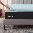 LUCID 2 Inch Gel Memory Foam Plush - Cooling Targeted Convoluted Comfort Zones Mattress Topper - Full 🍁 All In One Marketplace Canada