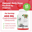 PlantVital Coenzyme Q10 - Made in Canada - 400mg (2 capsule per day) - CoQ10 Supplement - Support Cardiovascular Health - High-Potency - Helps Reduce Migraine Frequency - 45 Days Supply - 90 Capsules 🍁 All In One Marketplace Canada