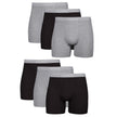 Hanes Boxer Briefs, Cool Dri Moisture-Wicking Underwear, Cotton No-Ride-up for Men, Multi-Packs Available, 6 Pack - Black/Gray, X-Large 🍁 All In One Marketplace Canada