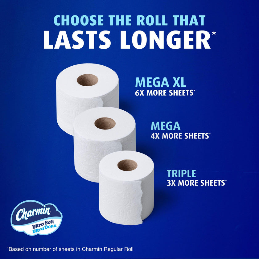 Charmin Toilet Paper Ultra Soft, 24 Mega Rolls = 96 Regular Rolls 🍁 All In One Marketplace Canada
