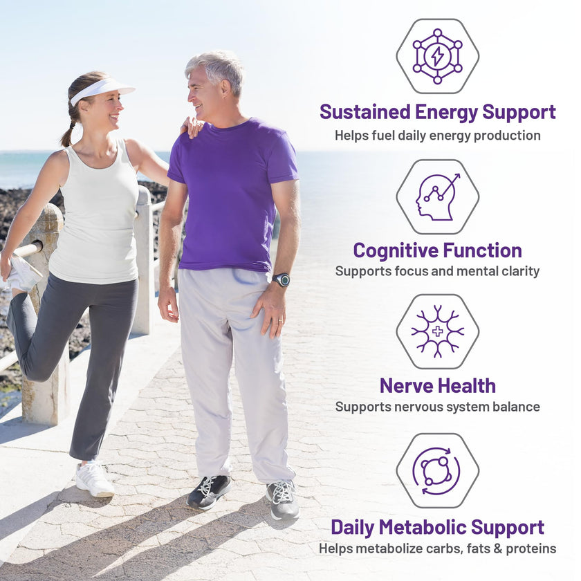 AOR Advanced B Complex Capsules, 180 Count 180-Day Supply - Full-Spectrum B Vitamin Blend with B1, B2, B3, B5, B6, B12, Inositol, Folic Acid & Biotin - Vegan, Non-GMO & Gluten-Free - Promotes Energy 🍁 All In One Marketplace Canada