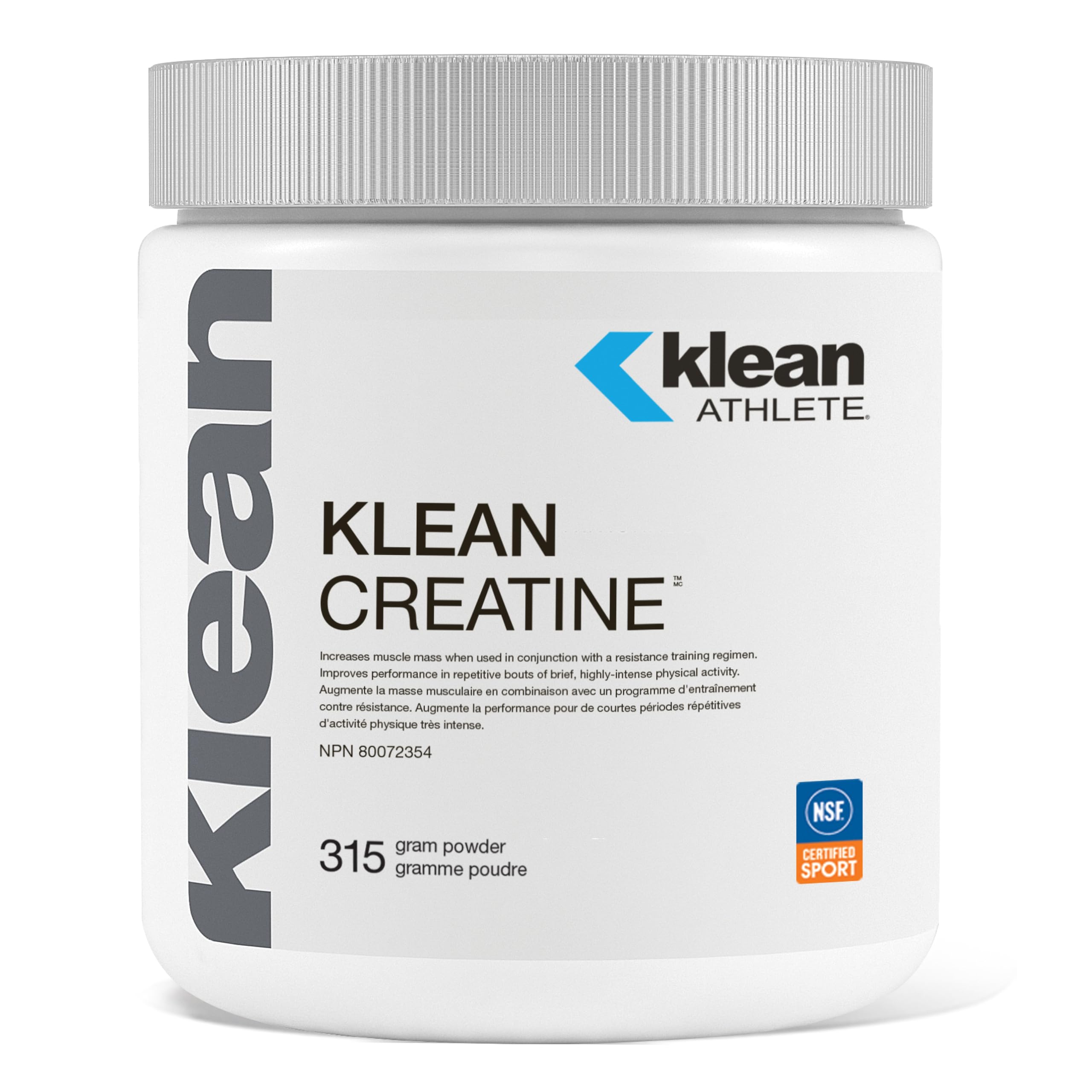 Klean Athlete - Klean Creatine - Supports Muscle Strength and Performance* - NSF Certified for Sport - 315 Grams Powder 🍁 All In One Marketplace Canada