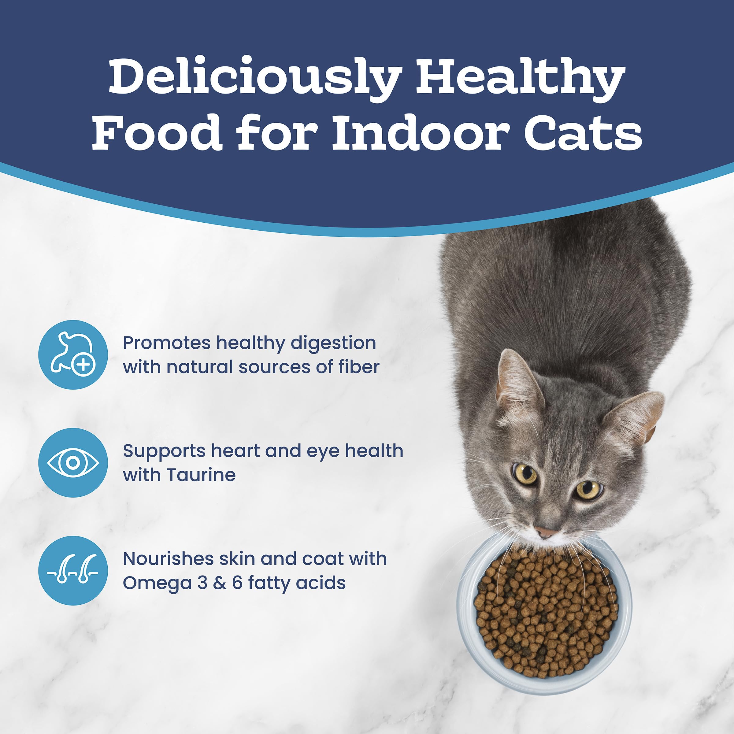 Blue Buffalo Tastefuls Chicken & Brown Rice Recipe Dry Indoor Cat Food for Adult Cats, Real Chicken First, Deliciously Healthy Natural Cat Food, Supports Digestive Care and Coat Health, 22 lbs. 🍁 All In One Marketplace Canada