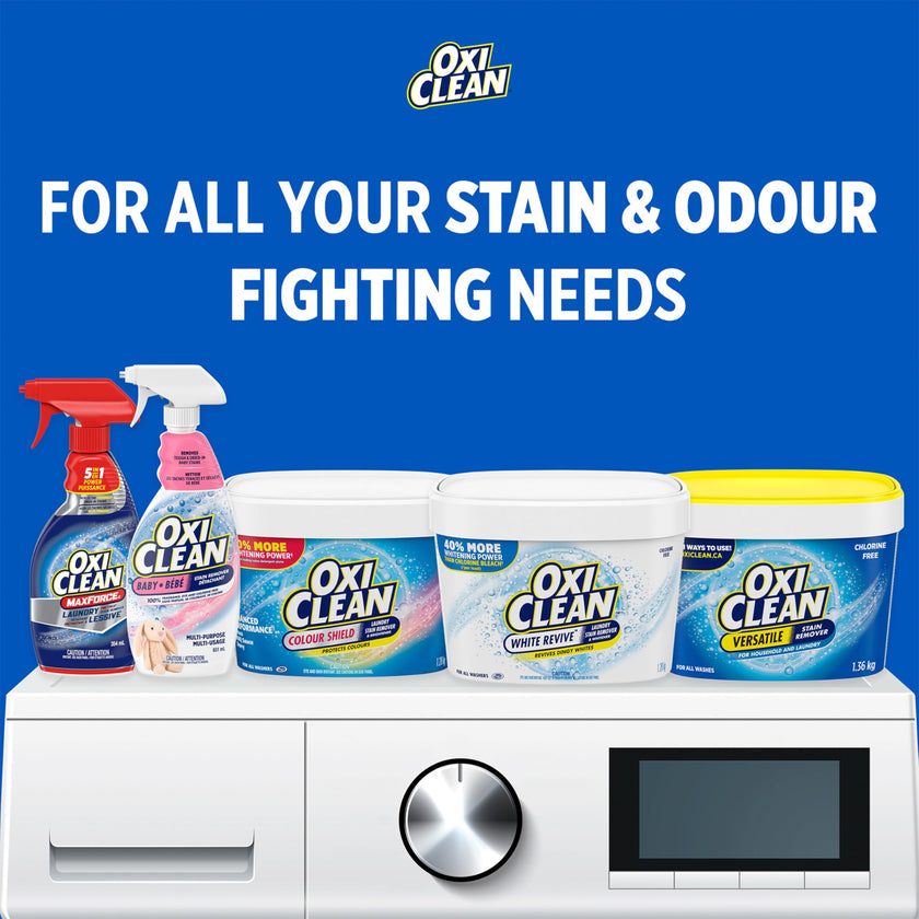 OxiClean Versatile Stain Remover Powder for Household, Laundry, Carpet, and Upholstery - Colour Safe, Chlorine Bleach Free, 3.27 kg 🍁 All In One Marketplace Canada