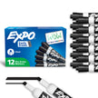 EXPO Dry Erase Markers, Low Odour Ink, Black, Chisel Tip, 12 Count 🍁 All In One Marketplace Canada