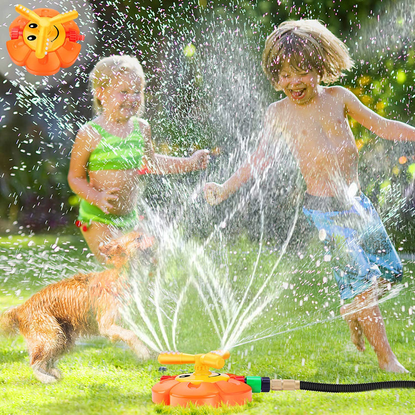 Water Sprinkler for Kids Toddlers Sprinklers with Roating Spray Nozzles Attaches Garden Water Hose Outdoor Play Outside Toys 3-4 Summer Backyard Lawn Game Yard Water Toy for Kids 3-5 4-8 Boy Girl 🍁 All In One Marketplace Canada