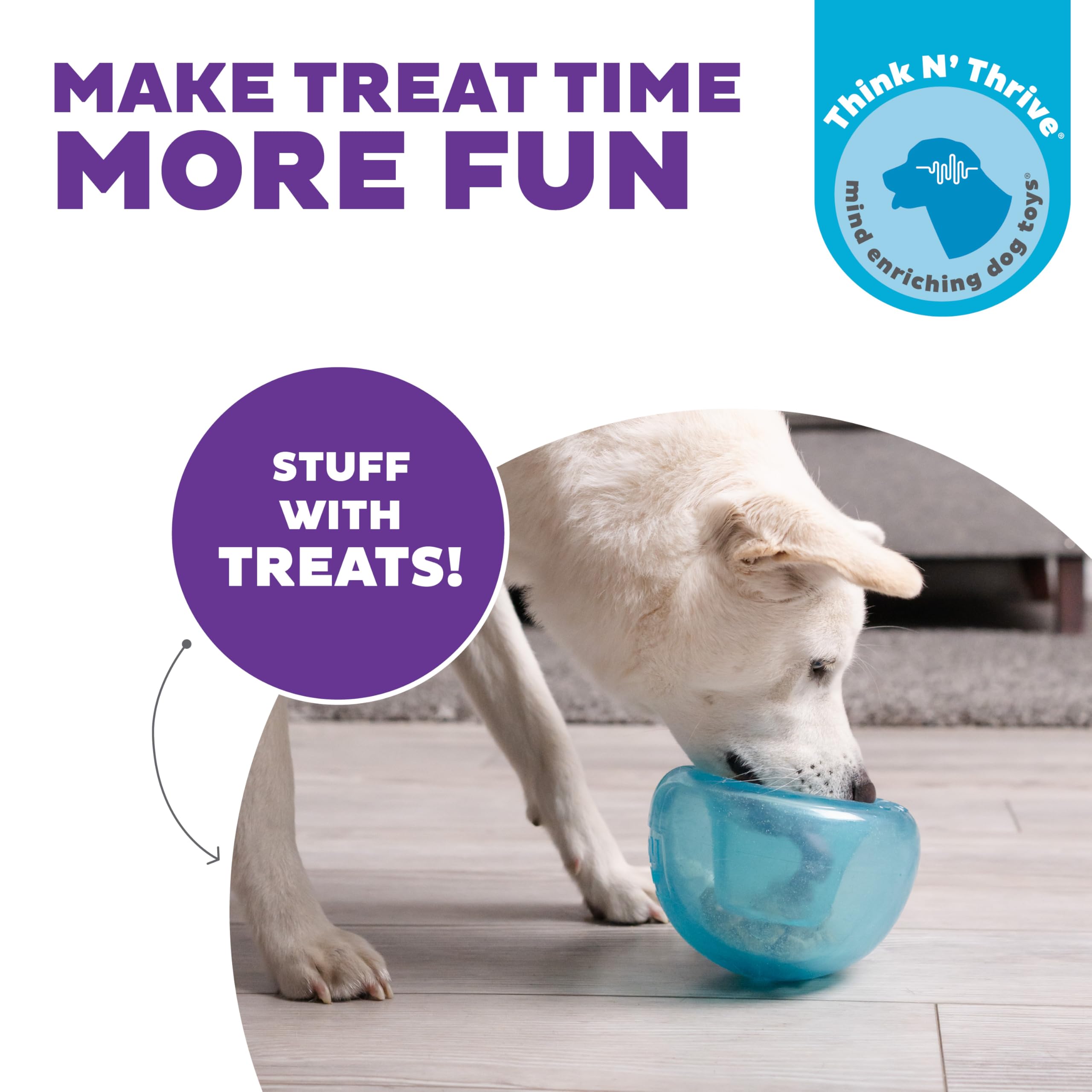 Planet Dog Orbee-Tuff Snoop Interactive Puzzle Dog Toy, Blue 🍁 All In One Marketplace Canada