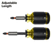 Klein Tools 32308 Multi-bit Stubby Screwdriver, Impact Rated 8-in-1 Adjustable Magnetic Tool with Phillips, Slotted, Square and Nut Driver 🍁 All In One Marketplace Canada