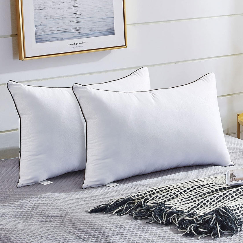 JOLLYVOGUE Pillows Standard Size 2 Pack for Sleeping, Soft and Supportive Bed Pillow for Side and Back Sleepers, Down Alternative Hotel Collection Pillows Set of 2 🍁 All In One Marketplace Canada
