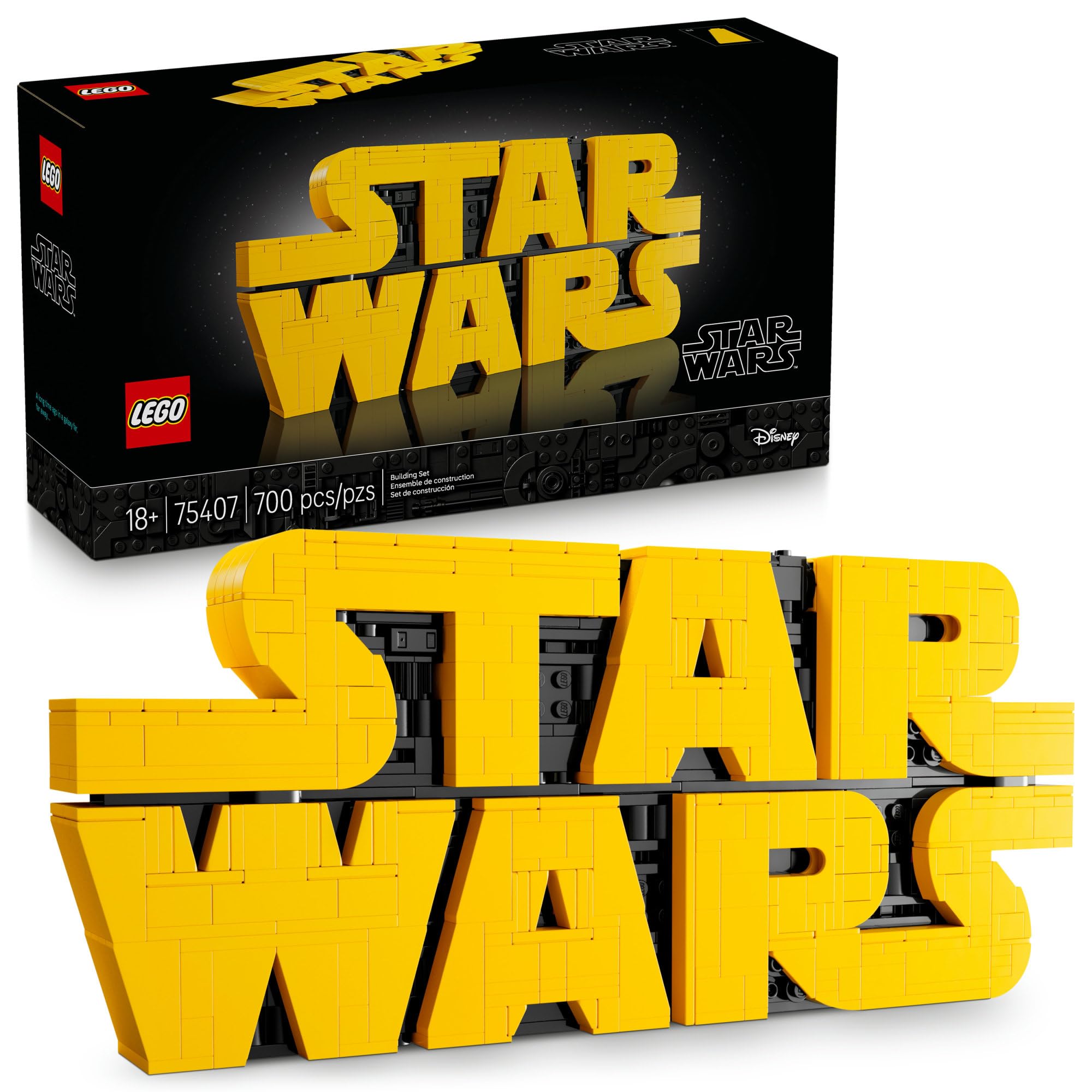 LEGO Star Wars Brick-Built Star Wars Logo - Building Blocks for Adults 18+ - Star Wars Gift Idea for Birthdays - Collectible DIY Model Kit - Home Decor Idea for Fans of The Movie Series - 75407 🍁 All In One Marketplace Canada
