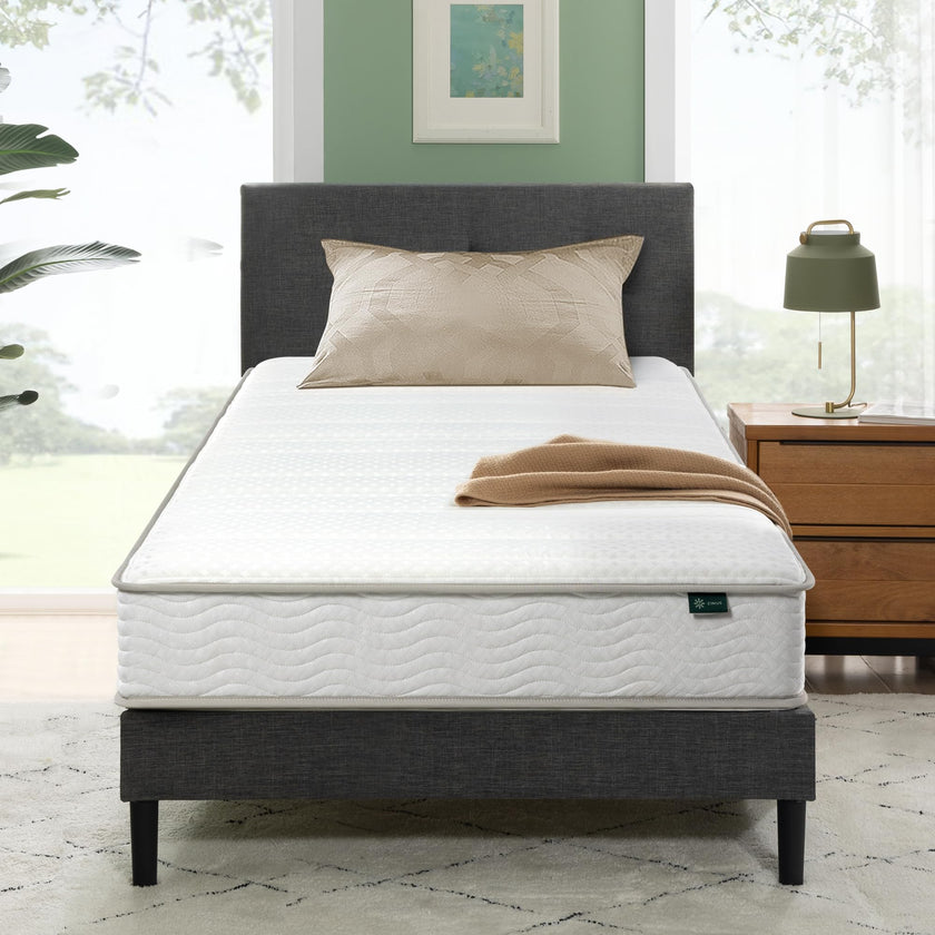 Zinus Twin Hybrid Mattress - 8 inch Foam & Spring, CertiPUR-US Certified, Pressure Relief, Mattress in a Box, 10-Year Warranty 🍁 All In One Marketplace Canada