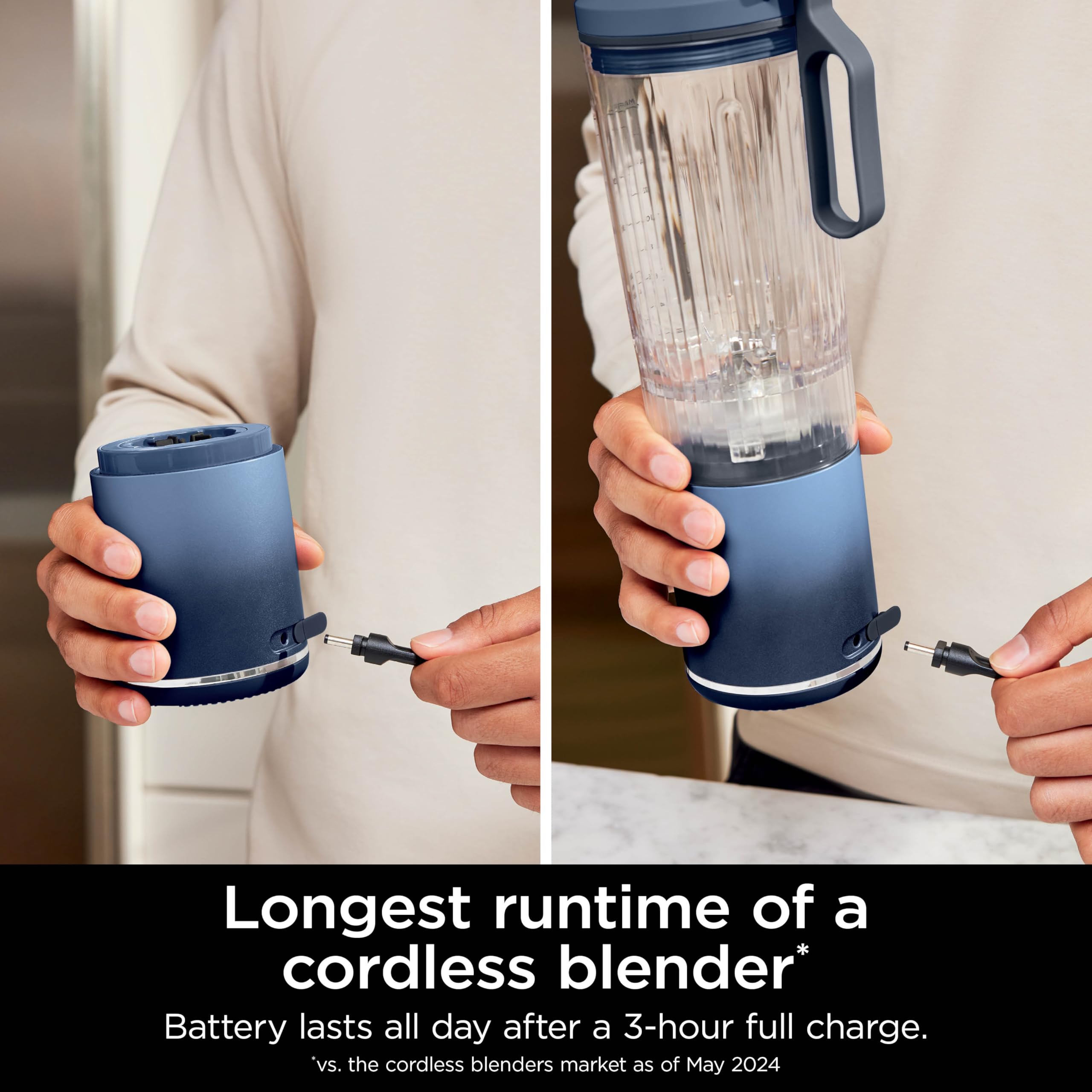 Ninja Blast Max Portable Blender, Twist & Go, 22oz/650mL, Navy, BC251CNV 🍁 All In One Marketplace Canada