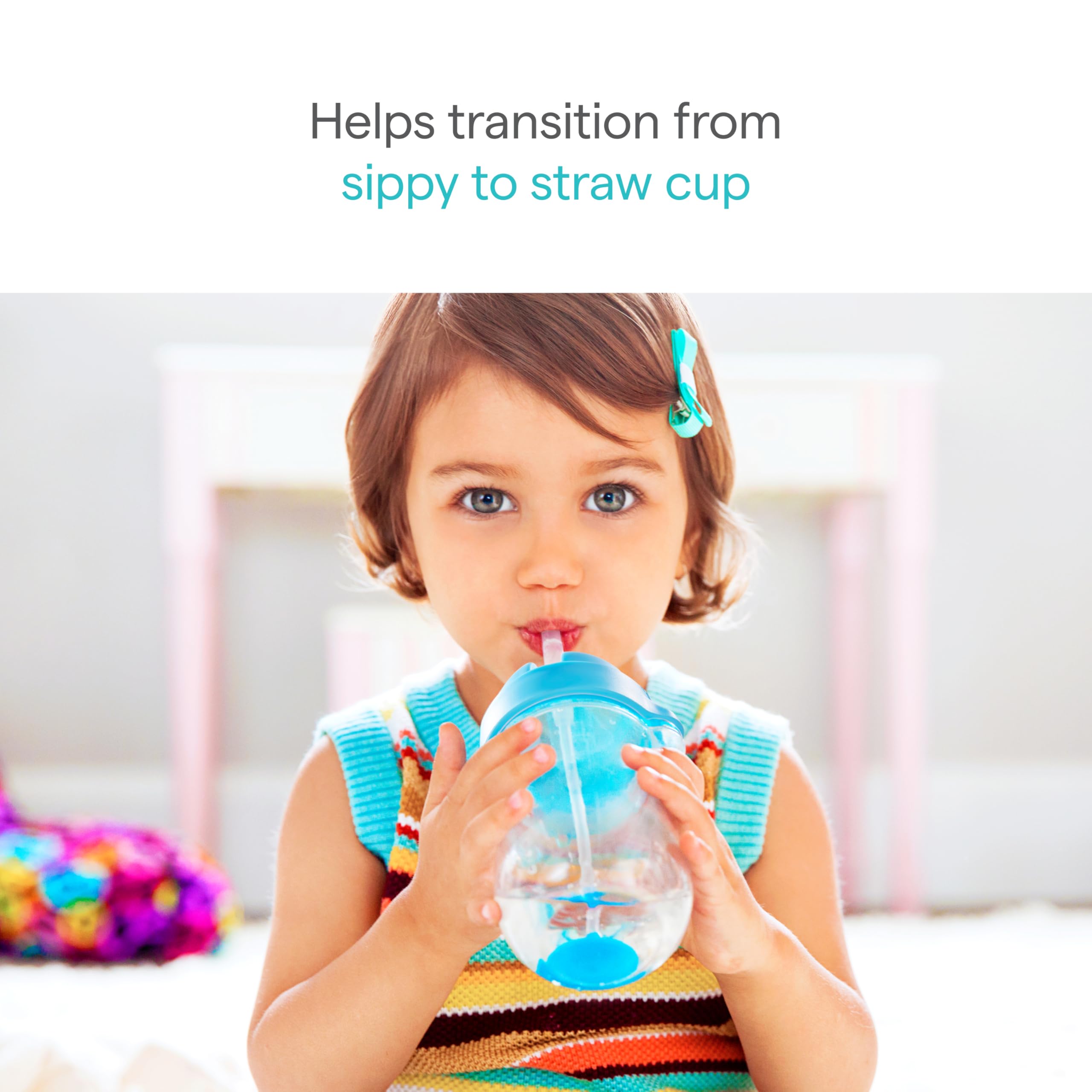 Munchkin Any Angle Weighted Straw Blue and Green Cup, 2 Count 🍁 All In One Marketplace Canada