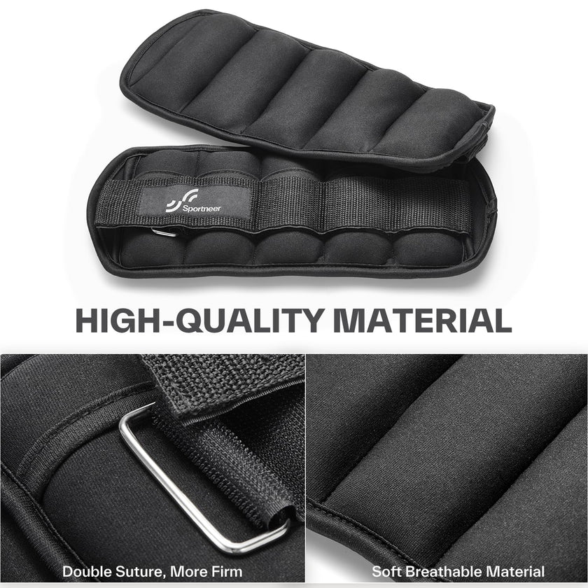 Sportneer Adjustable Ankle Weights 1 Pair 2 4 6 8 10 Lbs Leg Weight Straps for Women Men, Weighted Ankle Weights Set for Gym, Fitness, Workout, Walking, Jogging,1-5 lbs Each Ankle Weight, 1 Pair 2-10 lbs 🍁 All In One Marketplace Canada