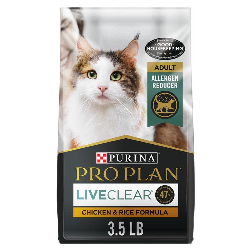Purina Pro Plan Dry Cat Food, Specialized LiveClear Chicken & Rice - 1.59 kg Bag (1 Pack) 🍁 All In One Marketplace Canada