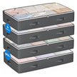 Budding Joy 90L Under Bed Storage Containers, Closet Organizers and Storage Bins, Foldable Underbed Storage Bags for Blankets, Towels, Comforter, Sweaters, Pillows, Linen Sheets, Wrapping Paper 🍁 All In One Marketplace Canada