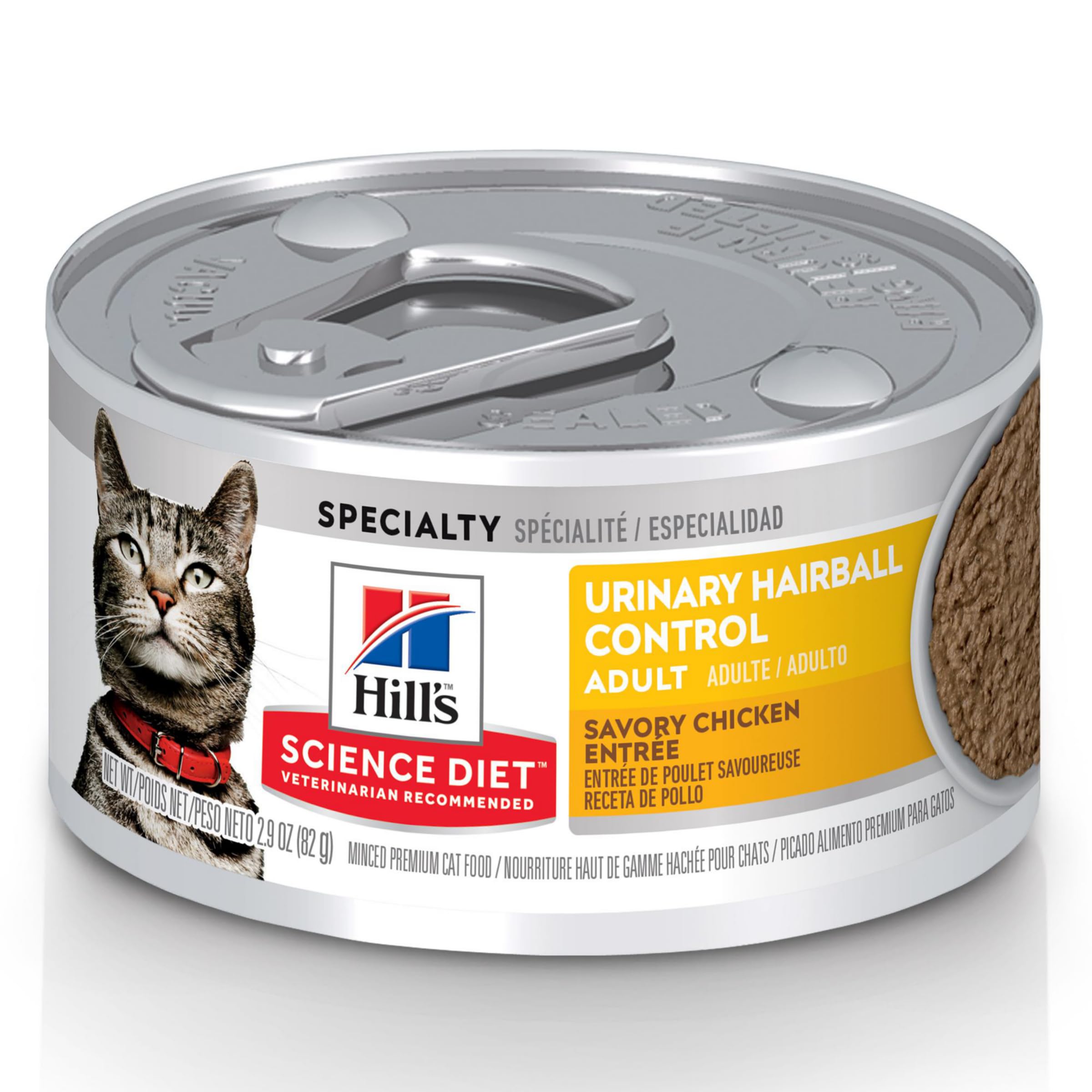 Hill's Science Diet Urinary Hariball Control, Adult 1-6, Urinary Track Health & Hairball Control Support, Wet Cat Food, Chicken Minced, 2.9 oz Can, Case of 24 🍁 All In One Marketplace Canada
