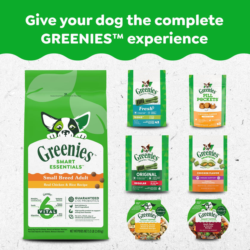 GREENIES Dog Treats Original Petite Natural Dental Care, (60 Treats) 36oz. Pack 🍁 All In One Marketplace Canada