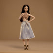 Mattel Barbie Basics Model Collector Fashion Doll 06 with Brunette Hair, Shimmery Golden Skirt & Halter, Universal-fit Fashions, Posable Body 🍁 All In One Marketplace Canada