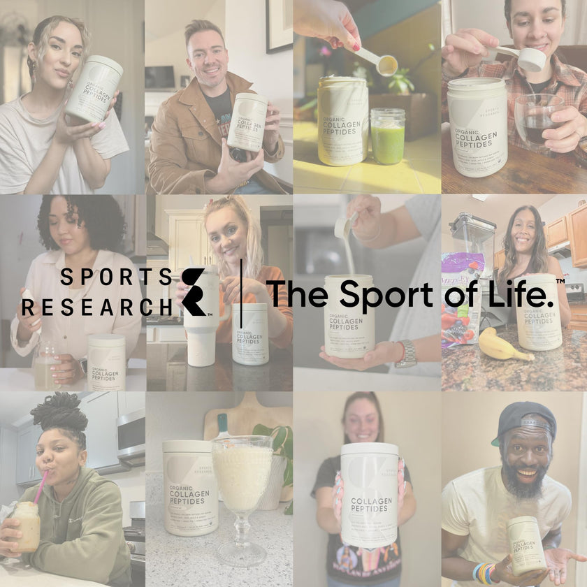 Sports Research® Marine Collagen Peptides Powder - Sourced from Wild-Caught Fish, Pescatarian Friendly, Keto Certified & Non-GMO Verified - Easy to Mix in Water or Juice! (34 Servings) 🍁 All In One Marketplace Canada