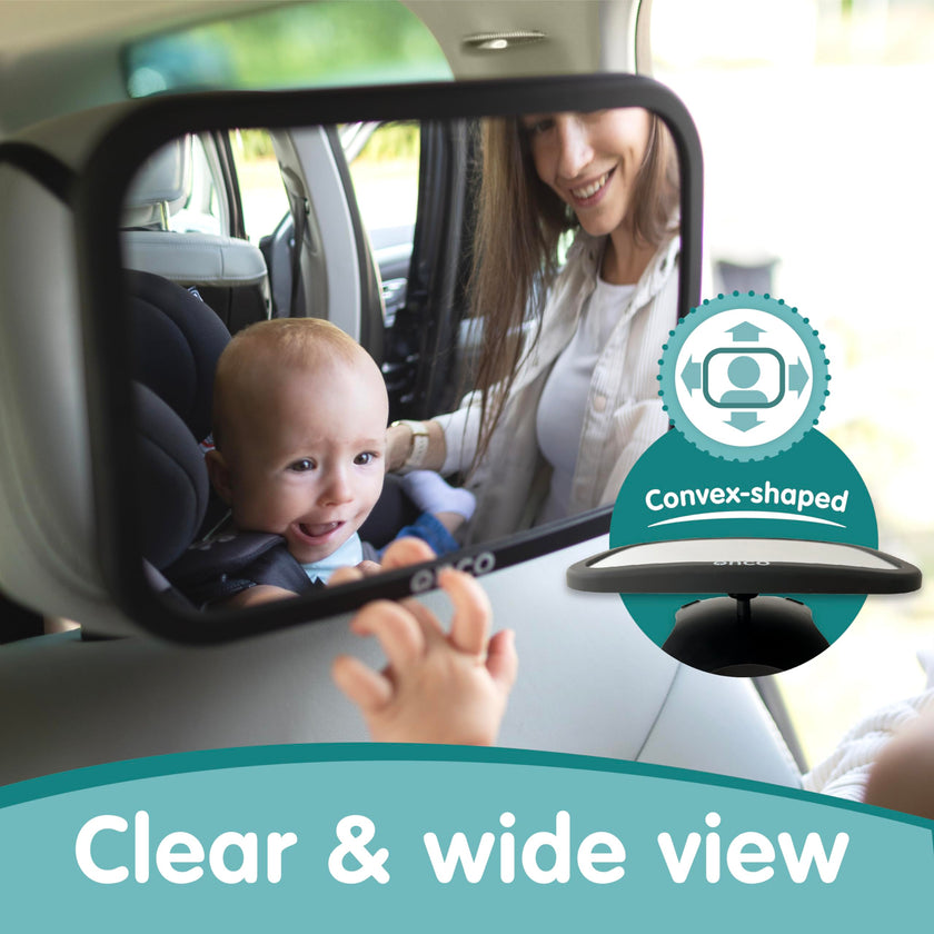 Onco Baby Car Mirror for Back Seat - Double Award-Winning, 100% Shatterproof Mirror, 360° Baby Must Haves, New Born Essentials, Car Mirror Rear Facing, Universal & Shake-Proof 🍁 All In One Marketplace Canada