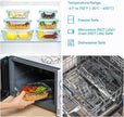 Vtopmart 8 Pack Glass Container Food Storage, Meal Prep Containers, Airtight Lunch Boxes with Leak Proof Locking Lids, for Microwave, Oven, Freezer and Dishwasher, Green 🍁 All In One Marketplace Canada
