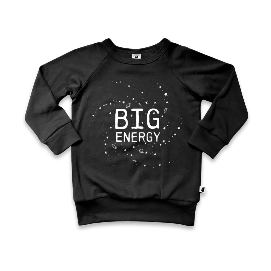 Baby/Kids' Graphic Bamboo Raglan Sleeve Pullover | Shoot For The Stars In Juniper