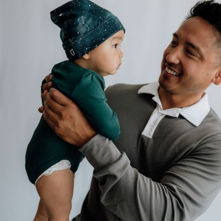 Bamboo Baby Long-Sleeved Onesie | Outer Space