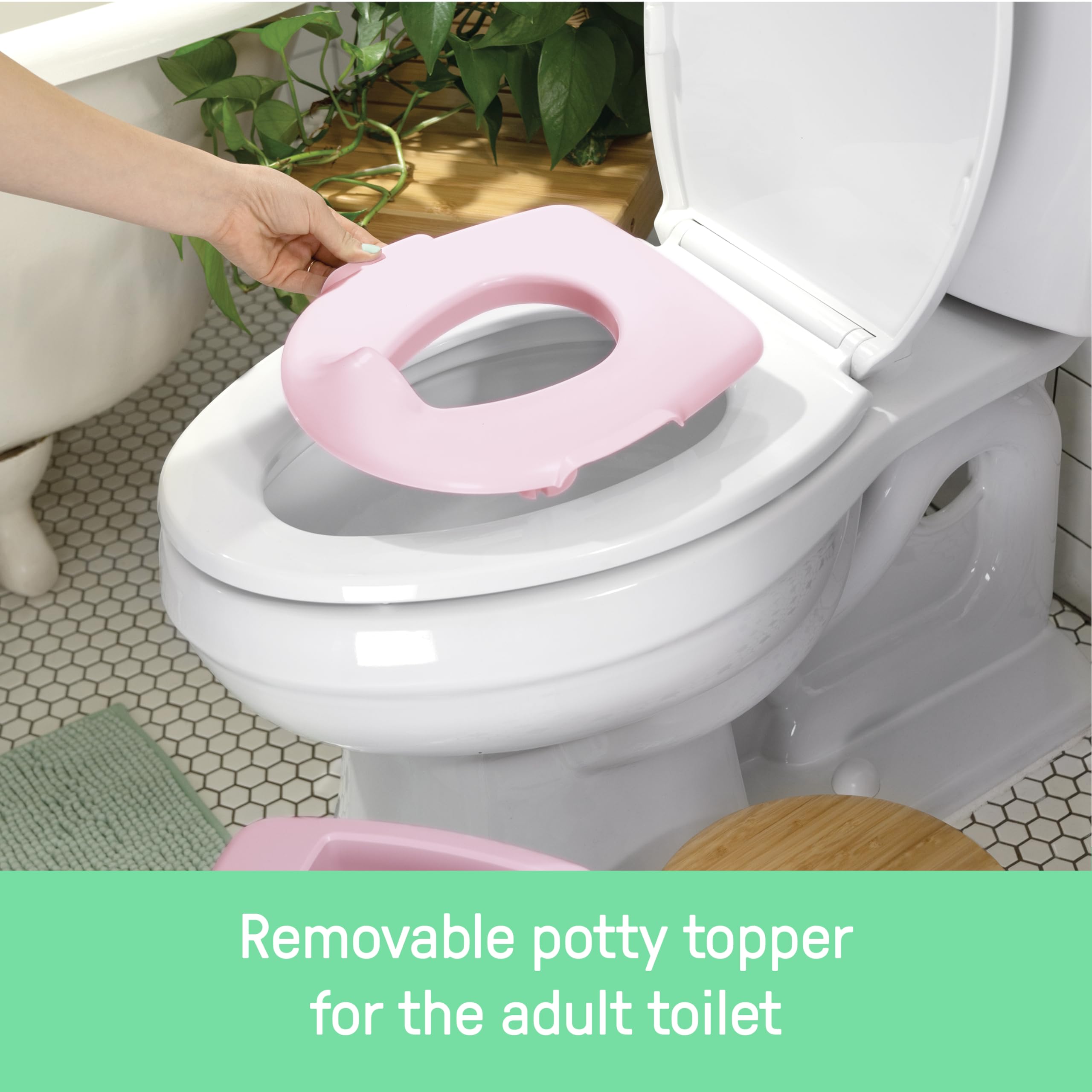Summer by Ingenuity My Size Potty Pro in Pink, Infant Potty Training Toilet, Lifelike Flushing Sound, For Ages 18 Months, Up to 50 Pounds 🍁 All In One Marketplace Canada