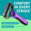 Maxpower Planet Pet Grooming Brush - Double Sided Shedding, Dematting - Undercoat Rake for Dogs - Dog Grooming Brush - Deshedding Brush for Dogs - Dog Brush, Cat Brush, Reduce Shedding by 95%, Purple 🍁 All In One Marketplace Canada