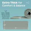 Retrospec Solana Yoga Mat 1/2 inch Thick w/Nylon Strap for Men & Women - Non Slip Excercise Mat for Yoga, Pilates, Stretching, Floor & Fitness Workouts, Sage 🍁 All In One Marketplace Canada