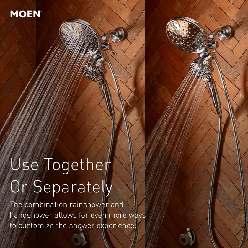 Moen 26009SRN Engage Magnetix Multi-Function Handshower and Rainshower Combo, Spot Resist Brushed Nickel 🍁 All In One Marketplace Canada