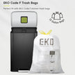 EKO Madison Matte Black 50 Liter/13.2 Gallon Step Trash Can with Inner Liner - Fingerprint Resistant Finish 🍁 All In One Marketplace Canada