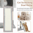 Gitelsnour Cat Tree, Cat Tower with condo, 2 Baskets, Large Platform, Scratch Board, Cat Scratching Posts for Indoor Cats, Light Gray GCT003SW 🍁 All In One Marketplace Canada