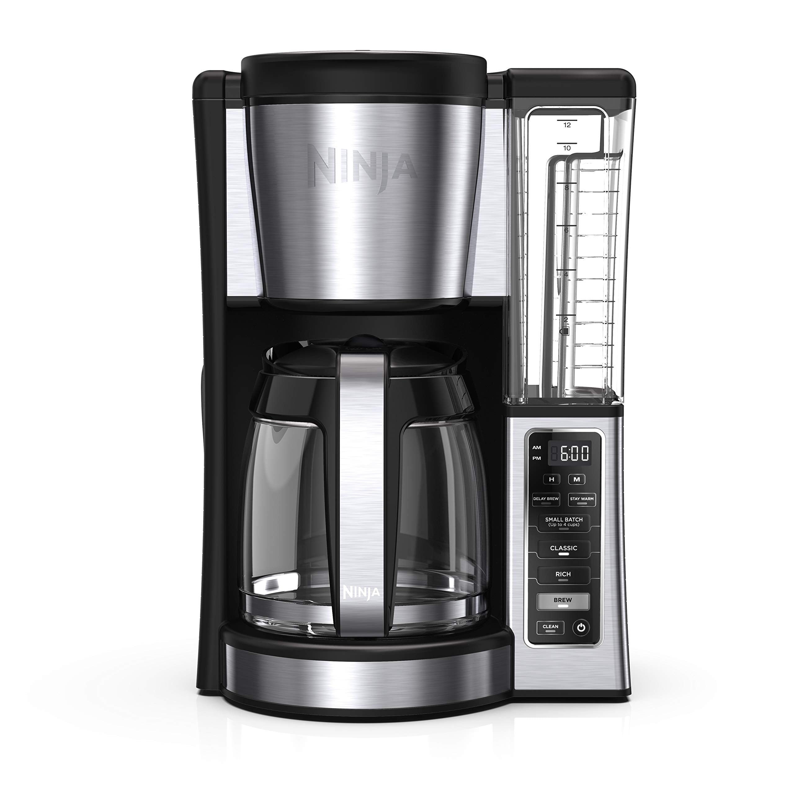 Ninja 12-Cup Programmable Coffee Maker with Glass Carafe – Classic & Rich Brew Styles, Delay Brew & Removable 60oz Water Reservoir, Black/Stainless Steel, CE250C (Canadian Version) 🍁 All In One Marketplace Canada