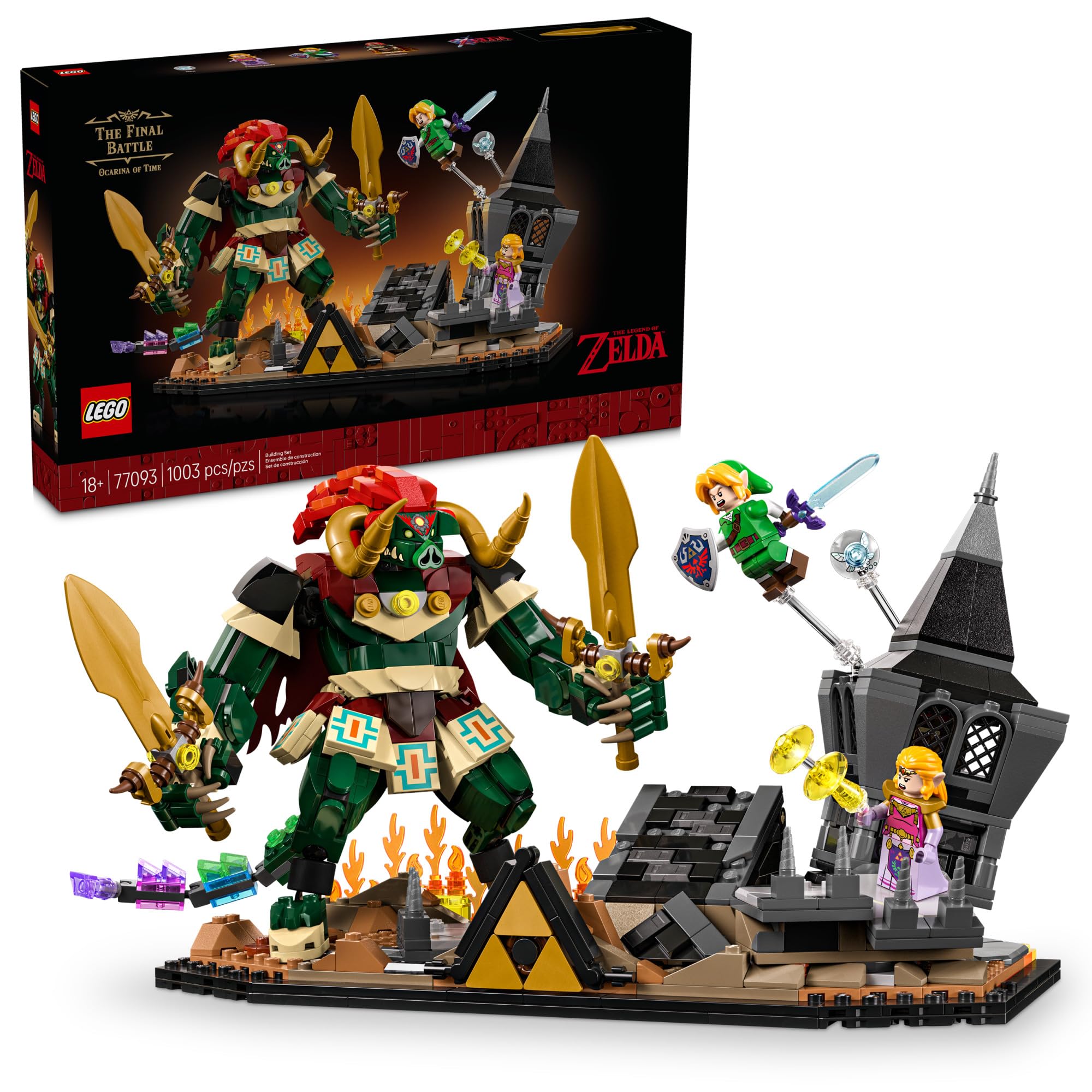 LEGO The Legend of Zelda: Ocarina of Time – The Final Battle - Building Set for Adults, Ages 18+ - Nintendo Collectible with Link & Zelda Minifigures - Bedroom or Game Room Decor - 77093 🍁 All In One Marketplace Canada
