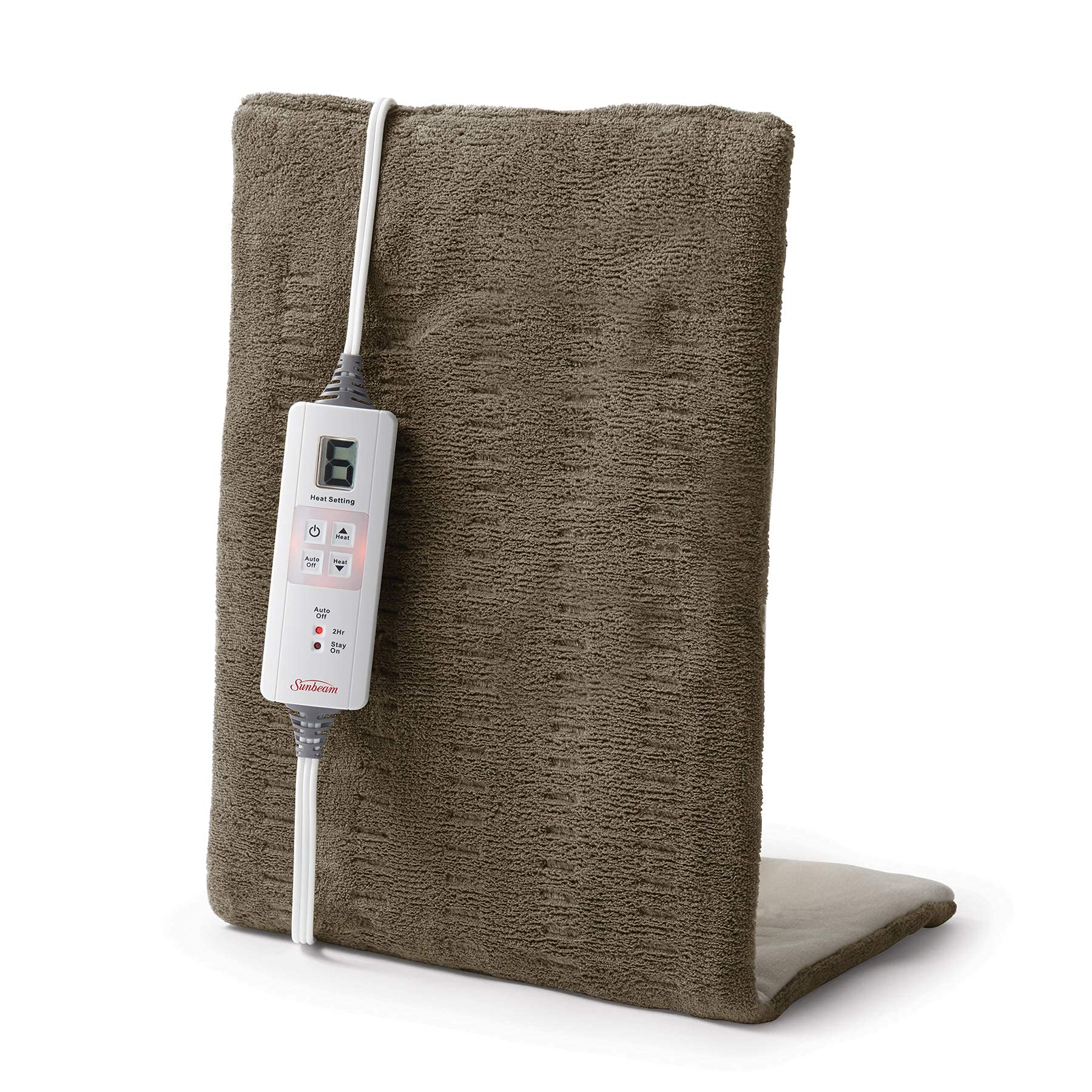 Sunbeam Premium Heating Pad with XpressHeat Technology - Electric Heating Pad for Neck, Shoulder and Back Pain, King Size, Brown 🍁 All In One Marketplace Canada