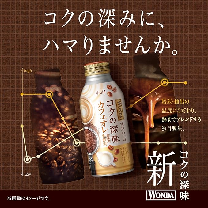 Asahi Wonda Kiwami Cafe Au Lait (370G) [Best Before Date: 2026.11]