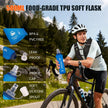 ONETOALL Running Vest for Women & Men, Hydration Backpack 6L - 1x 500ml Flask Included, 16 Reflective Points, Emergency Whistle, Lightweight Breathable for Trail Running, Hiking (Black) 🍁 All In One Marketplace Canada